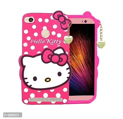 Stylish Trendy Hello Kitty Back Cover For Redmi 3S Prime Soft Silicon Girls Phone Case Cover