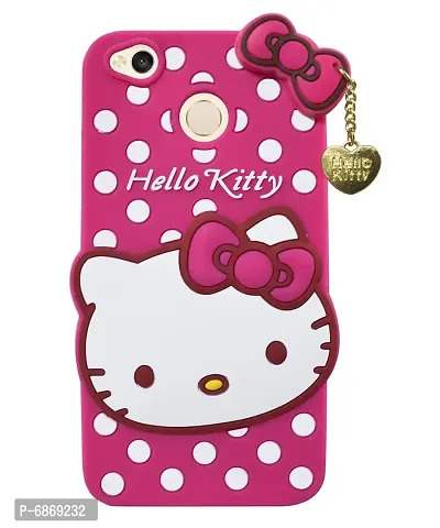 Stylish Trendy Hello Kitty Back Cover For Redmi 4 Soft Silicon Girls Phone Case Cover