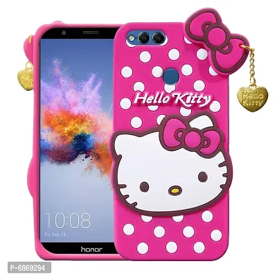 Stylish Trendy Hello Kitty Back Cover For Honor 7S Soft Silicon Girls Phone Case Cover