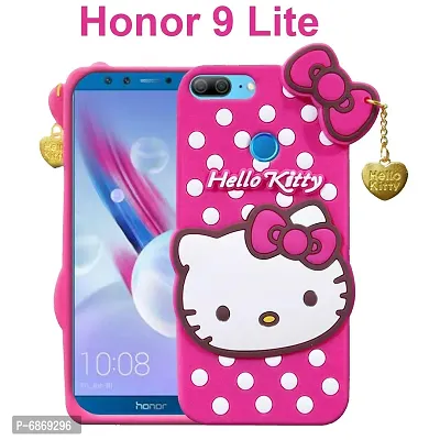 Stylish Trendy Hello Kitty Back Cover For Honor 9 Lite Soft Silicon Girls Phone Case Cover