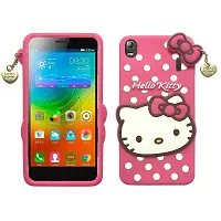 Stylish Trendy Hello Kitty Back Cover For Lenovo K3 Note Soft Silicon Girls Phone Case Cover-thumb1