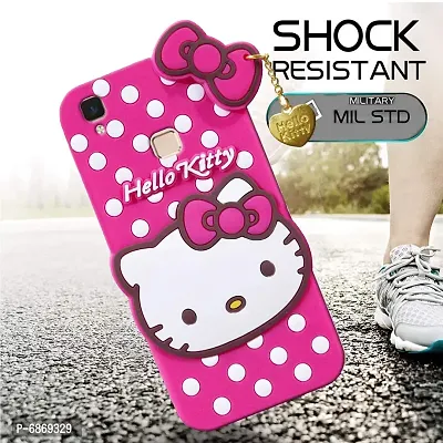 Stylish Trendy Hello Kitty Back Cover For Vivo V3 Max Soft Silicon Girls Phone Case Cover-thumb5