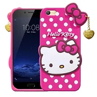 Stylish Trendy Hello Kitty Back Cover For Vivo V5S Soft Silicon Girls Phone Case Cover-thumb1