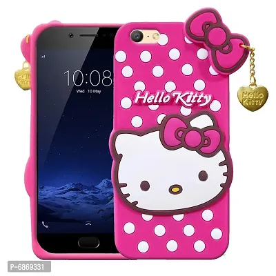 Stylish Trendy Hello Kitty Back Cover For Vivo V5S Soft Silicon Girls Phone Case Cover-thumb2