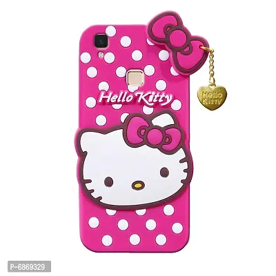 Stylish Trendy Hello Kitty Back Cover For Vivo V3 Max Soft Silicon Girls Phone Case Cover-thumb2