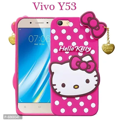 Stylish Trendy Hello Kitty Back Cover For Vivo Y53 Soft Silicon Girls Phone Case Cover