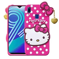 Stylish Trendy Hello Kitty Back Cover For Vivo Y91 Soft Silicon Girls Phone Case Cover-thumb1