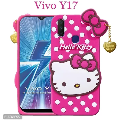 Stylish Trendy Hello Kitty Back Cover For Vivo Y17 Soft Silicon Girls Phone Case Cover