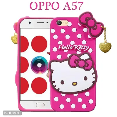 Stylish Trendy Hello Kitty Back Cover For OPPO A57 Soft Silicon Girls Phone Case Cover