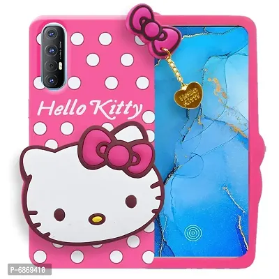 Stylish Trendy Hello Kitty Back Cover For Reno 3 Pro Soft Silicon Girls Phone Case Cover