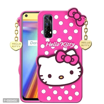 Stylish Trendy Hello Kitty Back Cover For Realme Narzo 20 Pro Soft Silicon Girls Phone Case Cover