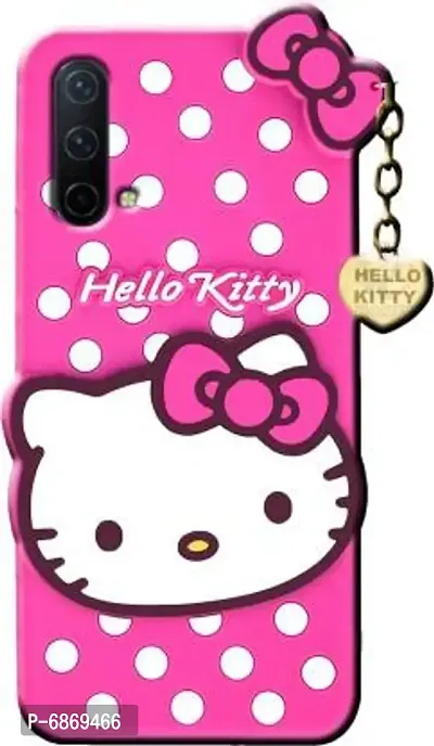 Stylish Trendy Hello Kitty Back Cover For OnePlus Nord CE 5G Soft Silicon Girls Phone Case Cover-thumb3
