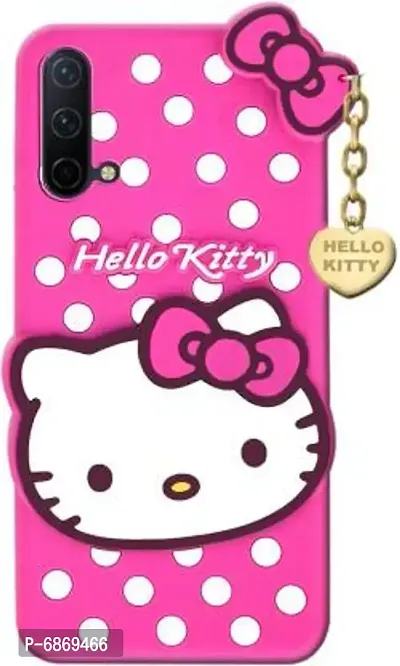 Stylish Trendy Hello Kitty Back Cover For OnePlus Nord CE 5G Soft Silicon Girls Phone Case Cover-thumb0