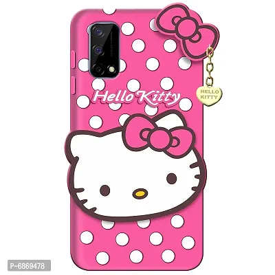 Stylish Trendy Hello Kitty Back Cover For Realme Narzo 30 Pro 5G Soft Silicon Girls Phone Case Cover
