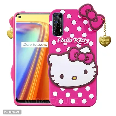 Stylish Trendy Hello Kitty Back Cover For Realme Narzo 30 4G Soft Silicon Girls Phone Case Cover