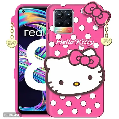 Stylish Trendy Hello Kitty Back Cover For Realme 8 Pro Soft Silicon Girls Phone Case Cover