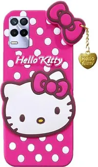 Stylish Trendy Hello Kitty Back Cover For Realme 8S 5G Soft Silicon Girls Phone Case Cover-thumb2