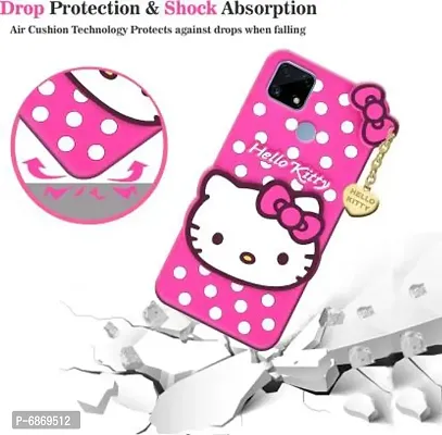 Stylish Trendy Hello Kitty Back Cover For Realme C25 Soft Silicon Girls Phone Case Cover-thumb3