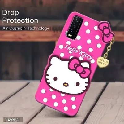 Stylish Trendy Hello Kitty Back Cover For Vivo Y20A Soft Silicon Girls Phone Case Cover-thumb3