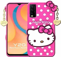 Stylish Trendy Hello Kitty Back Cover For Vivo Y11s Soft Silicon Girls Phone Case Cover-thumb1