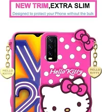 Stylish Trendy Hello Kitty Back Cover For Vivo Y20A Soft Silicon Girls Phone Case Cover-thumb1