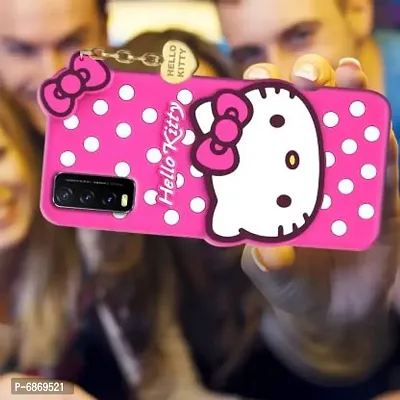 Stylish Trendy Hello Kitty Back Cover For Vivo Y20A Soft Silicon Girls Phone Case Cover-thumb4