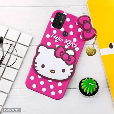 Stylish Trendy Hello Kitty Back Cover For Moto G30 Soft Silicon Girls Phone Case Cover-thumb3