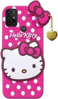 Stylish Trendy Hello Kitty Back Cover For Moto G30 Soft Silicon Girls Phone Case Cover-thumb3