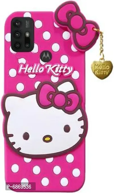 Stylish Trendy Hello Kitty Back Cover For Moto G30 Soft Silicon Girls Phone Case Cover-thumb4