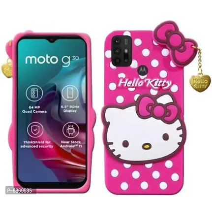 Stylish Trendy Hello Kitty Back Cover For Moto G40 Soft Silicon Girls Phone Case Cover-thumb2