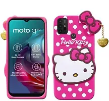 Stylish Trendy Hello Kitty Back Cover For Moto G30 Soft Silicon Girls Phone Case Cover-thumb1