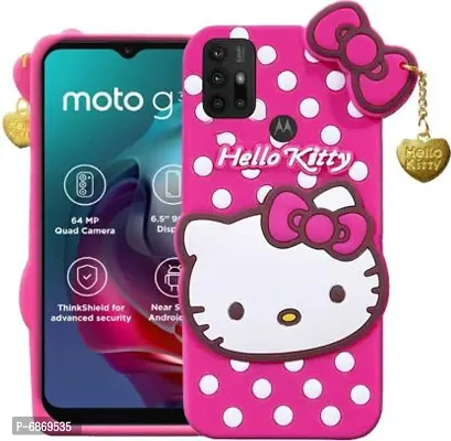 Stylish Trendy Hello Kitty Back Cover For Moto G40 Soft Silicon Girls Phone Case Cover-thumb0