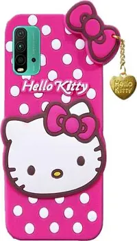 Stylish Trendy Hello Kitty Back Cover For Redmi 9 Power Soft Silicon Girls Phone Case Cover-thumb2