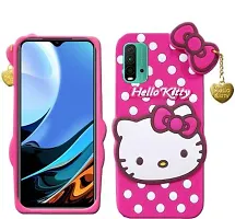 Stylish Trendy Hello Kitty Back Cover For Redmi 9 Power Soft Silicon Girls Phone Case Cover-thumb1