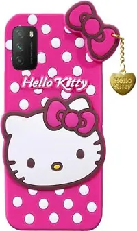 Stylish Trendy Hello Kitty Back Cover For Poco M3 Soft Silicon Girls Phone Case Cover-thumb2