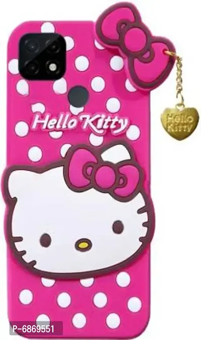 Stylish Trendy Hello Kitty Back Cover For Realme C21 Soft Silicon Girls Phone Case Cover-thumb4