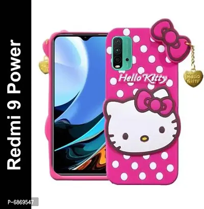 Stylish Trendy Hello Kitty Back Cover For Redmi 9 Power Soft Silicon Girls Phone Case Cover
