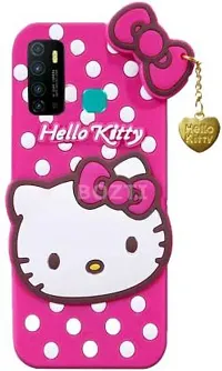 Stylish Trendy Hello Kitty Back Cover For Tecno Spark 5 Pro Soft Silicon Girls Phone Case Cover-thumb3