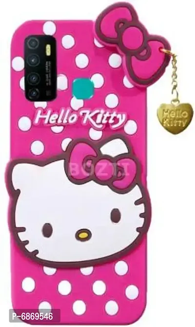 Stylish Trendy Hello Kitty Back Cover For Tecno Spark 5 Pro Soft Silicon Girls Phone Case Cover-thumb4