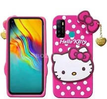 Stylish Trendy Hello Kitty Back Cover For Tecno Spark 5 Pro Soft Silicon Girls Phone Case Cover-thumb1