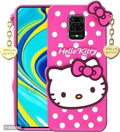 Stylish Trendy Hello Kitty Back Cover For Redmi Note 10 Lite Soft Silicon Girls Phone Case Cover