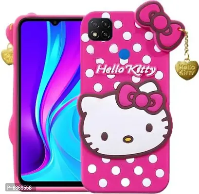 Stylish Trendy Hello Kitty Back Cover For Redmi 9 Activ Soft Silicon Girls Phone Case Cover