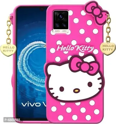 Stylish Trendy Hello Kitty Back Cover For Vivo Y33T Soft Silicon Girls Phone Case Cover