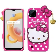 Stylish Trendy Hello Kitty Back Cover For Realme C11 2021 Soft Silicon Girls Phone Case Cover-thumb1