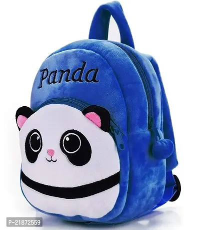 Aviaaz Down Panda Blue Kids School Bag Cute Backpacks for Girls/Boys/Animal Cartoon Mini Travel Bag Backpack for Kids Girl Boy 2-6 Years-thumb0