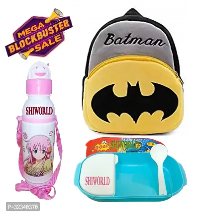 Stylish School Bag and Lunch Box with Water Bottle for Kids-thumb0