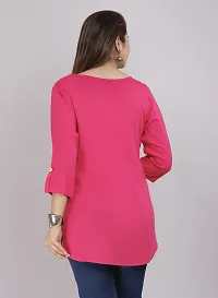 Classic Rayon Solid Tops for Women's-thumb2