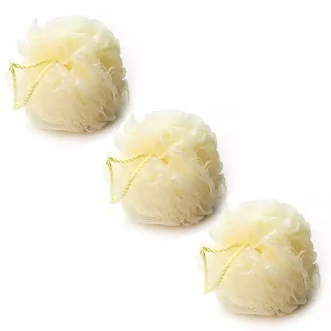 Pramsh Pack Of Three Loofah For A Fun Shower Time | Perfect Loofah / Luffa for Men and Women | Bathing Scrubber For Body