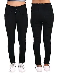 Black Denim Jeans   Jeggings For Women-thumb1