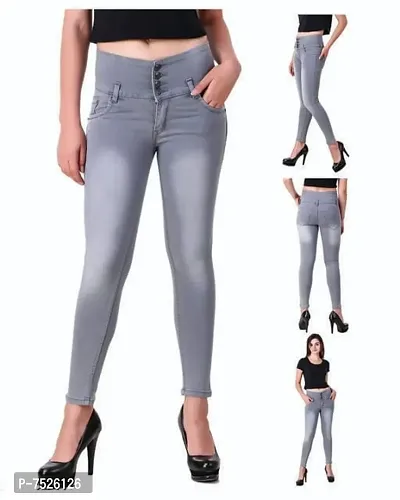 Grey Denim Jeans   Jeggings For Women